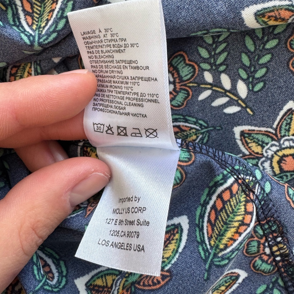 Hanky Hem Women’s Asymmetrical Dress by MOLLY BRACKEN NWT OverSize - Picture 9 of 9